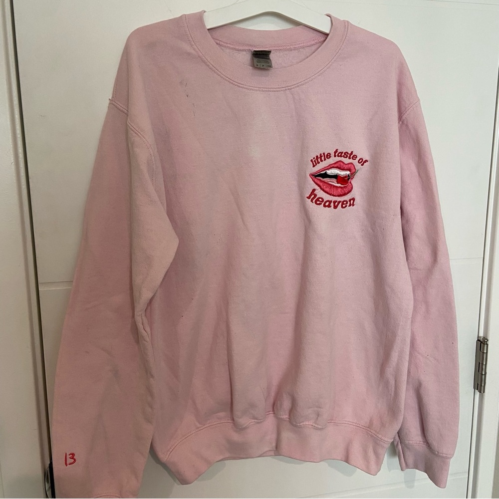 Little Taste of Heaven Embroidered Custom Taylor Swift Merch Sweatshirt